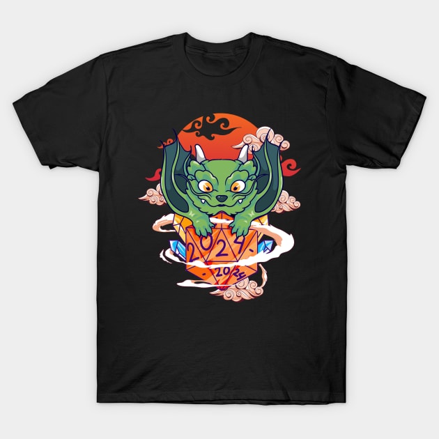 Chinese New Year 2024 Year of The Dragon Dice T-Shirt by creative